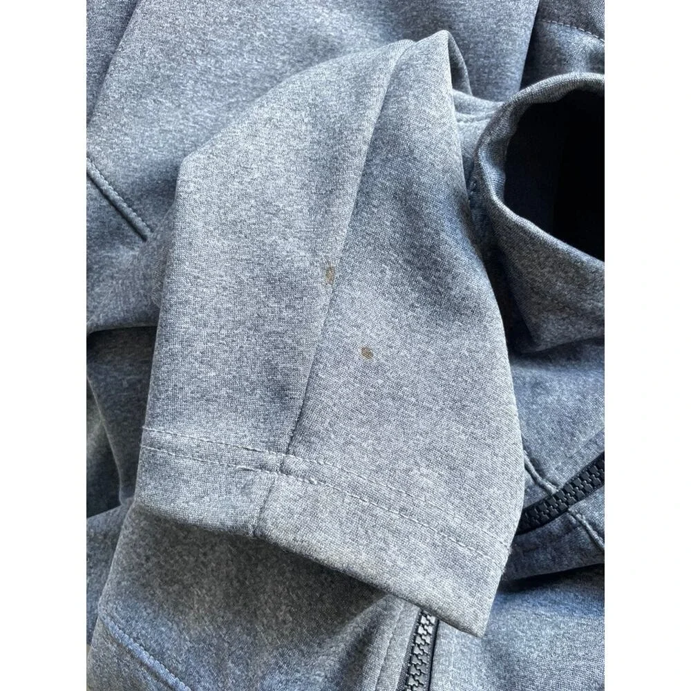 The North Face WindWall Full Zip Jacket Mens Size Large Gray Heathered Outdoor